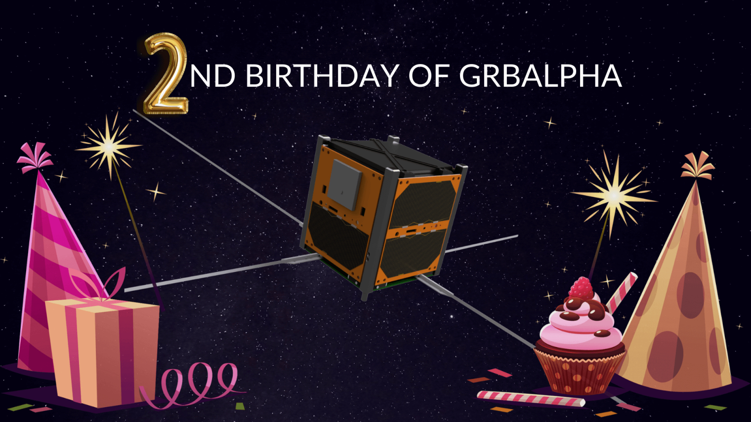 GRBAlpha celebrating its second birthday in space!